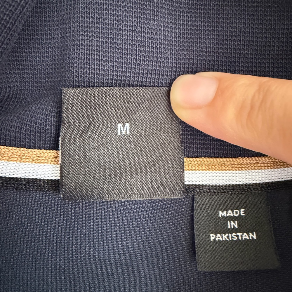 BOSS Men's Dark Blue Zip-Up track jacket - Picture 5 of 7